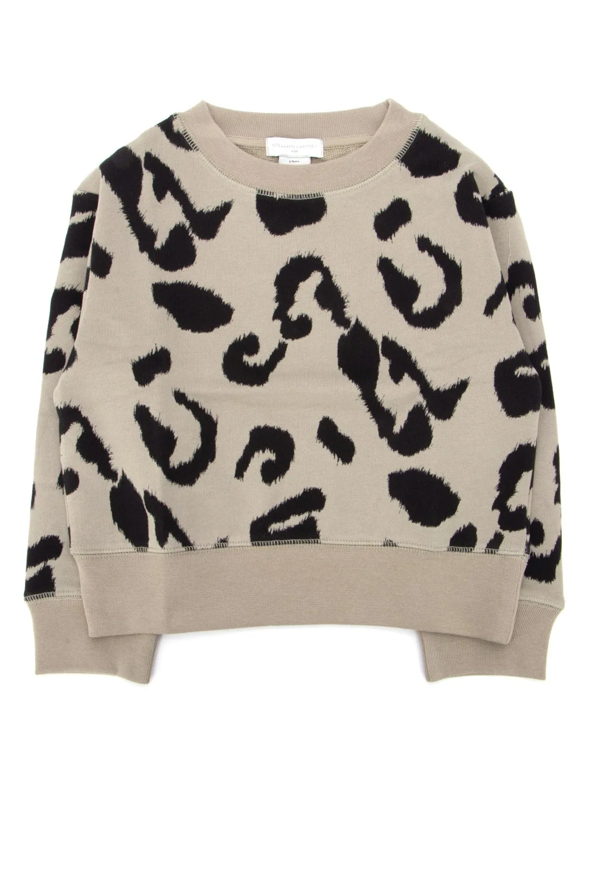 Stella McCartney Kids Leopard Patterned Crewneck Sweatshirt