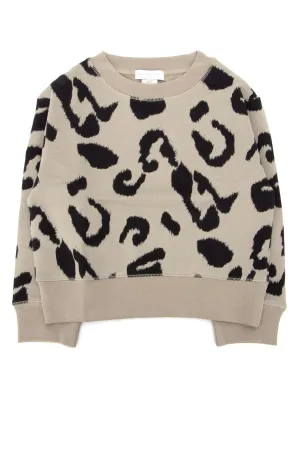 Stella McCartney Kids Leopard Patterned Crewneck Sweatshirt