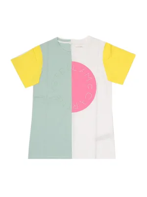 Stella McCartney Kids Logo Print Colour-Block T-Shirt