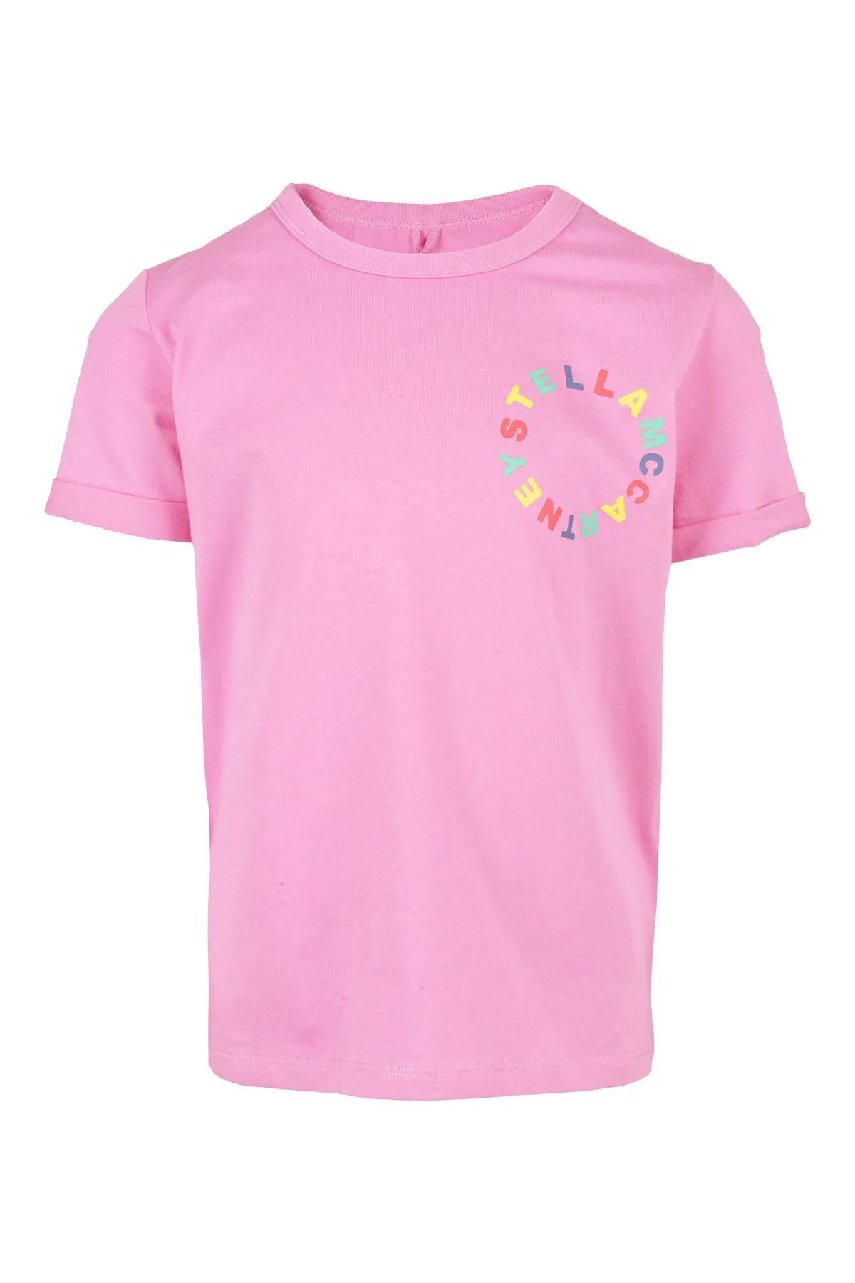 Stella McCartney Kids Logo Printed Crewneck T-Shirt