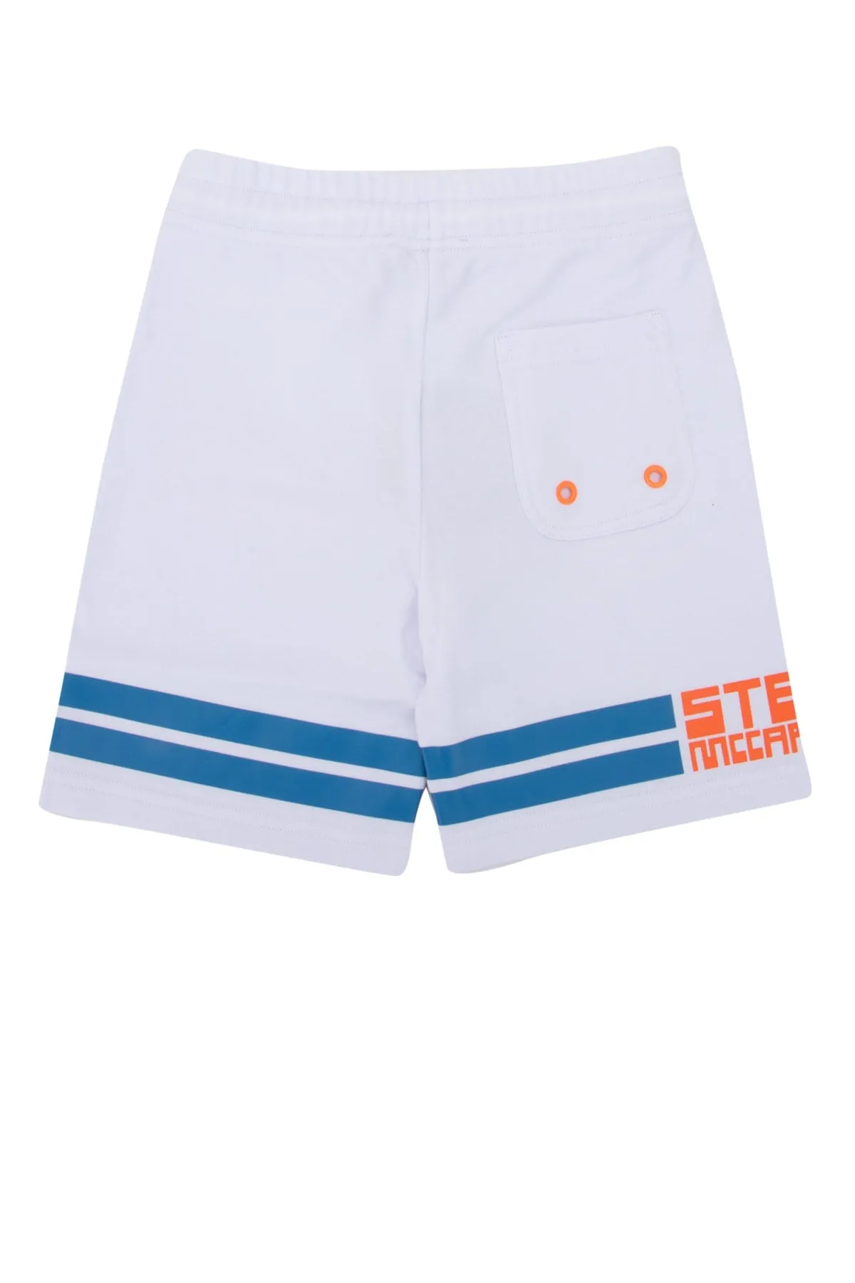 Stella McCartney Kids Logo Stripe Drawstring Shorts