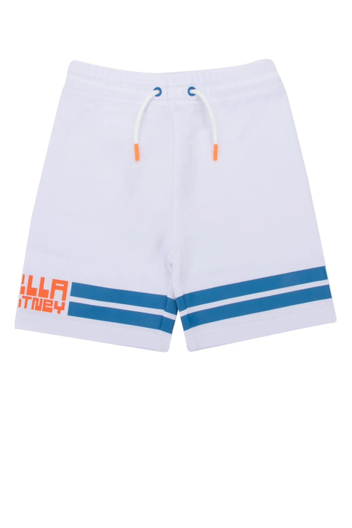 Stella McCartney Kids Logo Stripe Drawstring Shorts