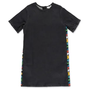 Stella McCartney Kids Logo Tape Denim Dress