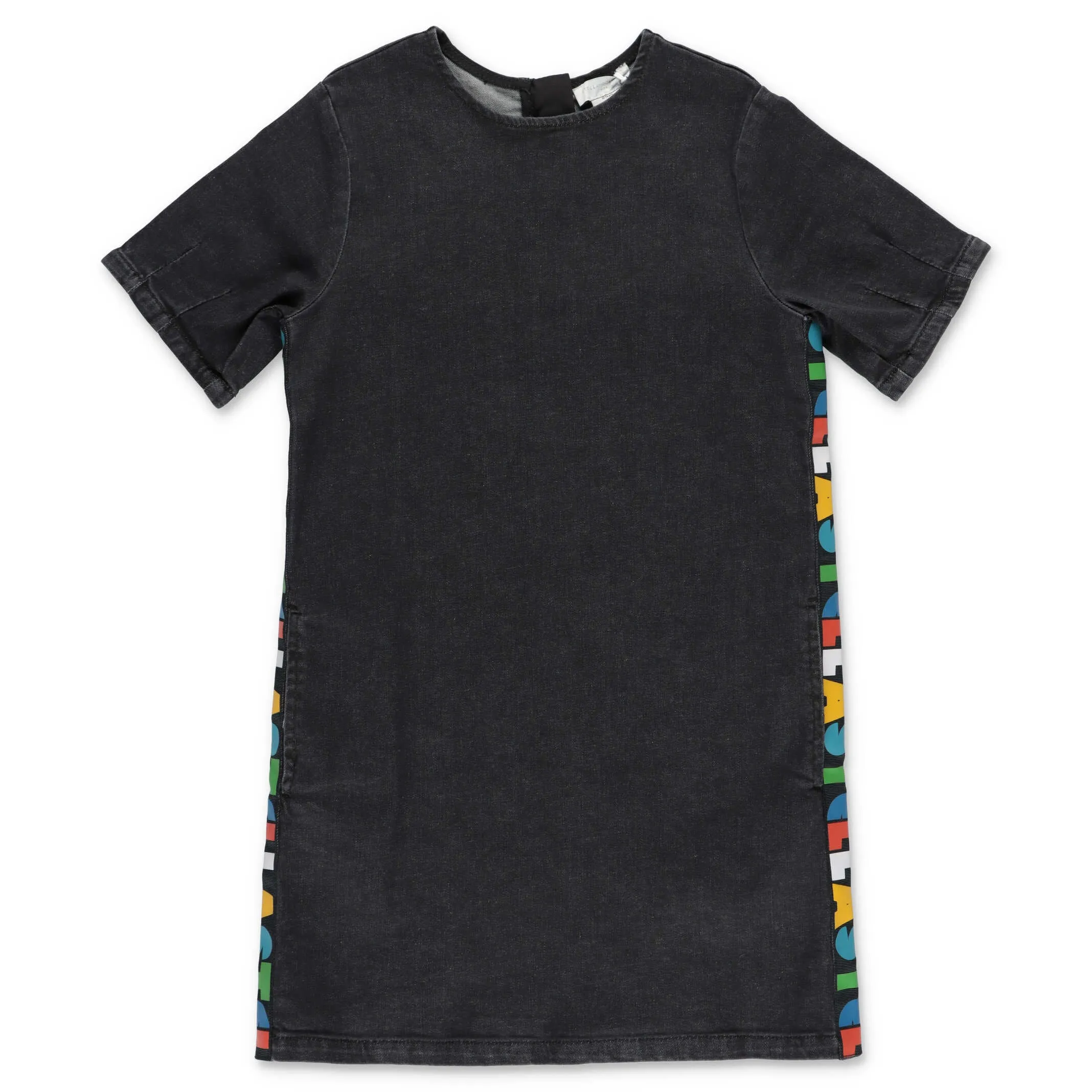 Stella McCartney Kids Logo Tape Denim Dress