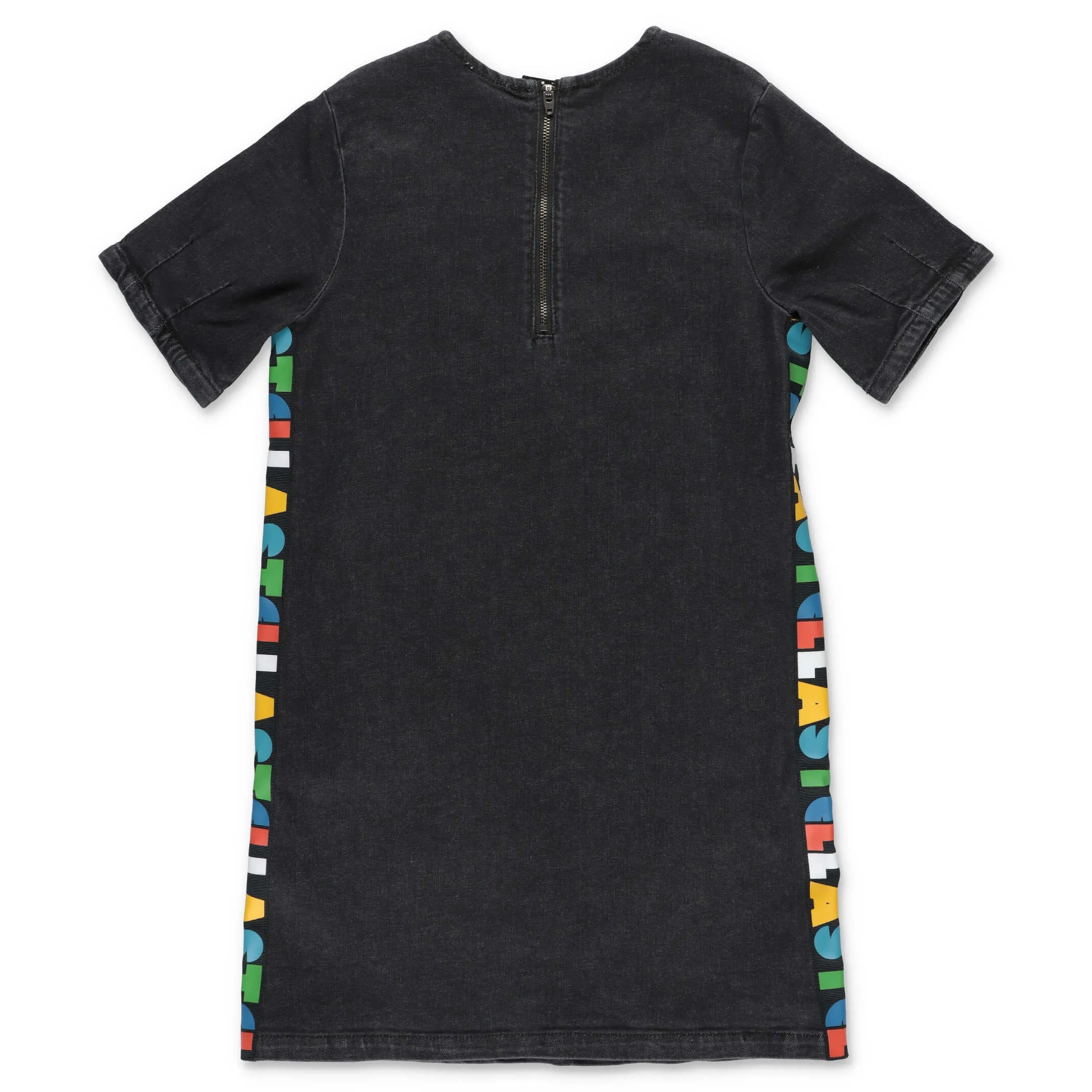 Stella McCartney Kids Logo Tape Denim Dress
