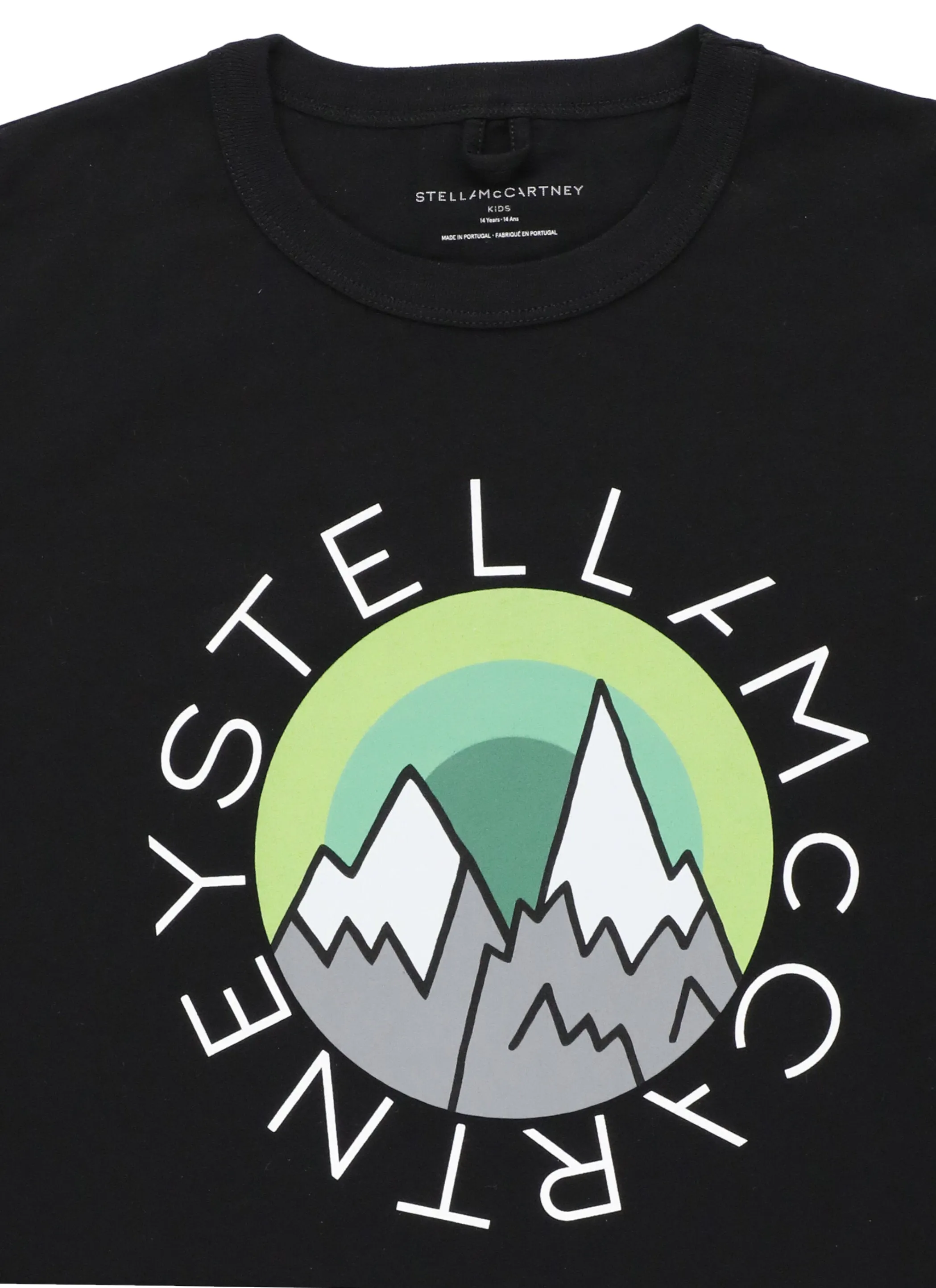Stella McCartney Kids Mountain Logo Print T-Shirt