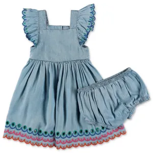 Stella McCartney Kids Scalloped Edge Dress
