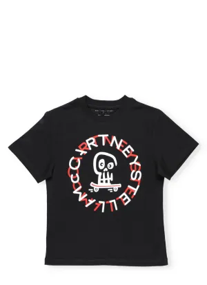 Stella McCartney Kids Skull Logo Print T-Shirt