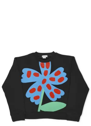 Stella McCartney Kids Spotted Flower Printed Sweatshirt