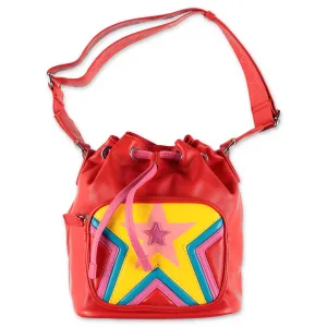 Stella McCartney Kids Star Patch Drawstring Shoulder Bag