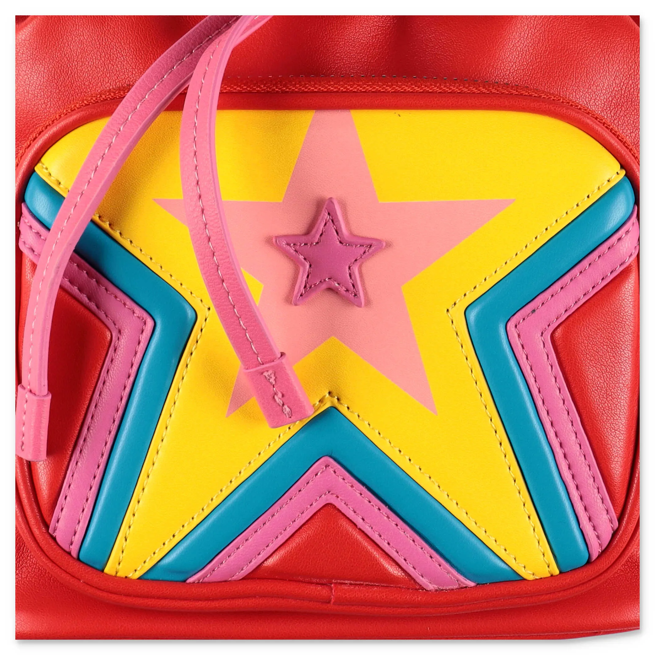 Stella McCartney Kids Star Patch Drawstring Shoulder Bag