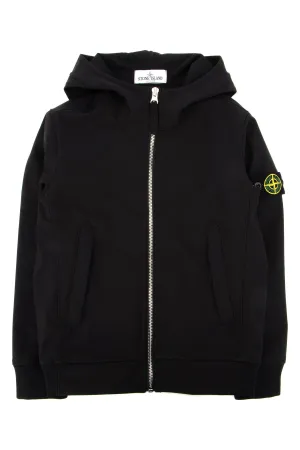 Stone Island Junior Logo Patch Hooded Jacket