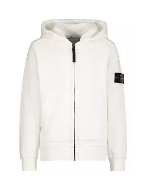 Stone Island Junior Logo Patch Hooded Jacket