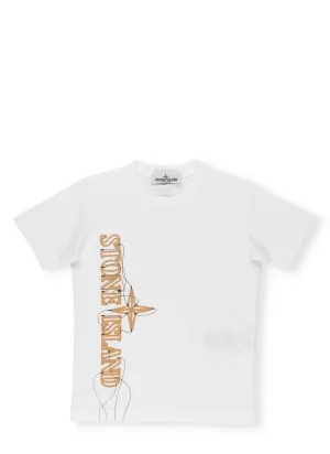 Stone Island Junior Logo Printed T-Shirt