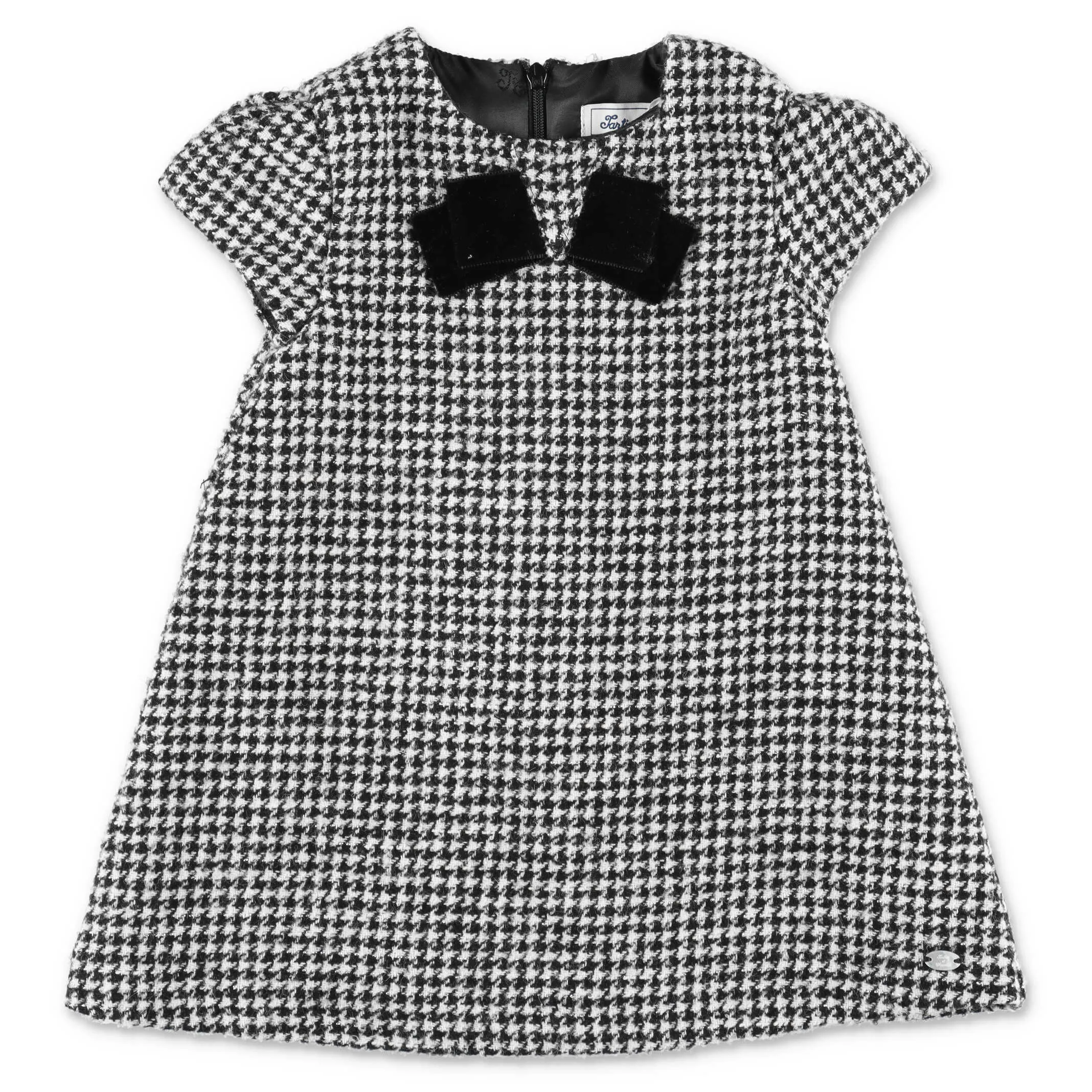Tartine et Chocolat Short-Sleeve Tweed Dress