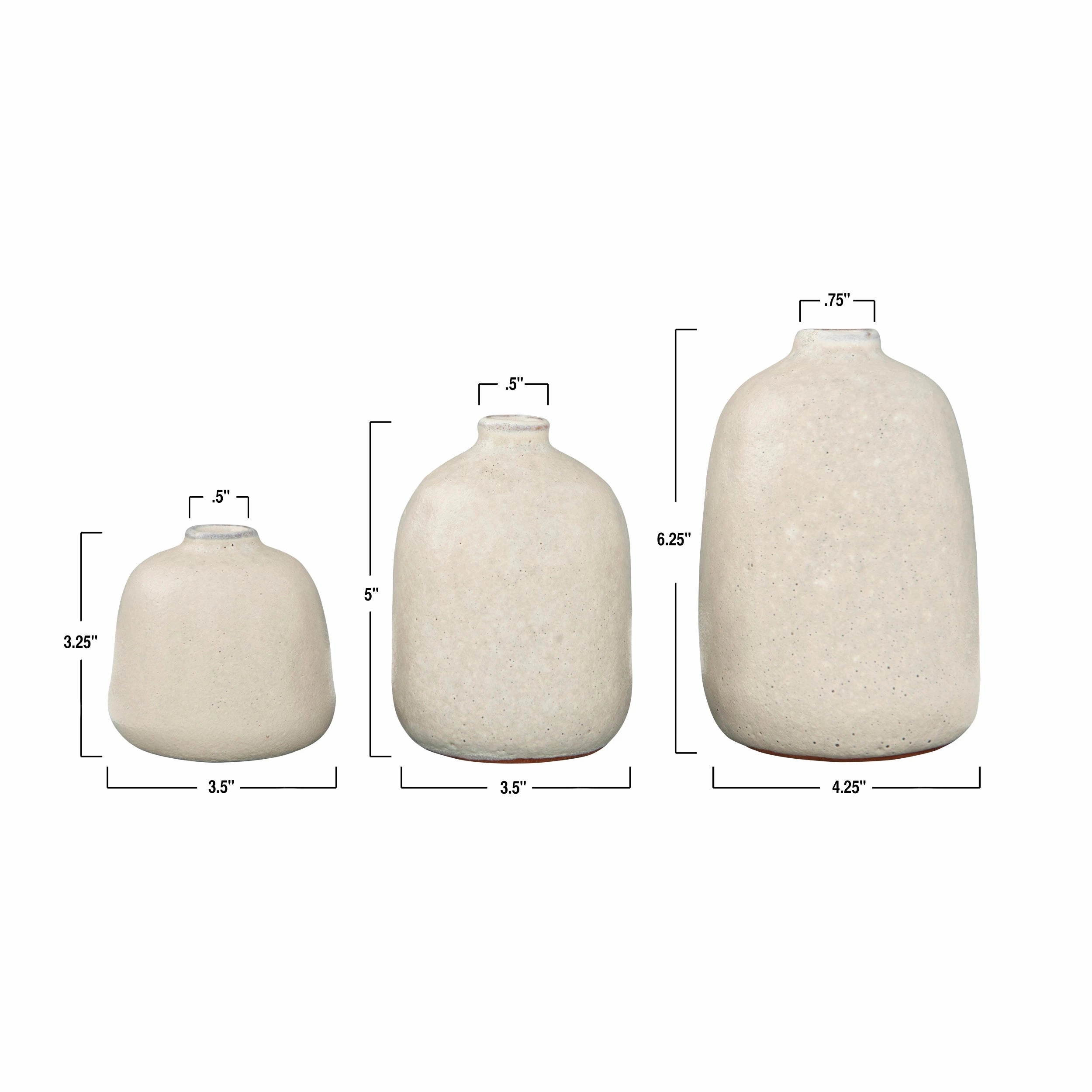 Terracotta Vases - Grey Sand Finish
