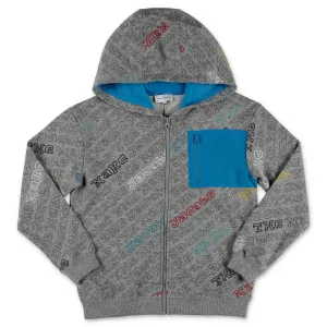 The Marc Jacobs Kids Allover Logo Printed Hooded Jacket