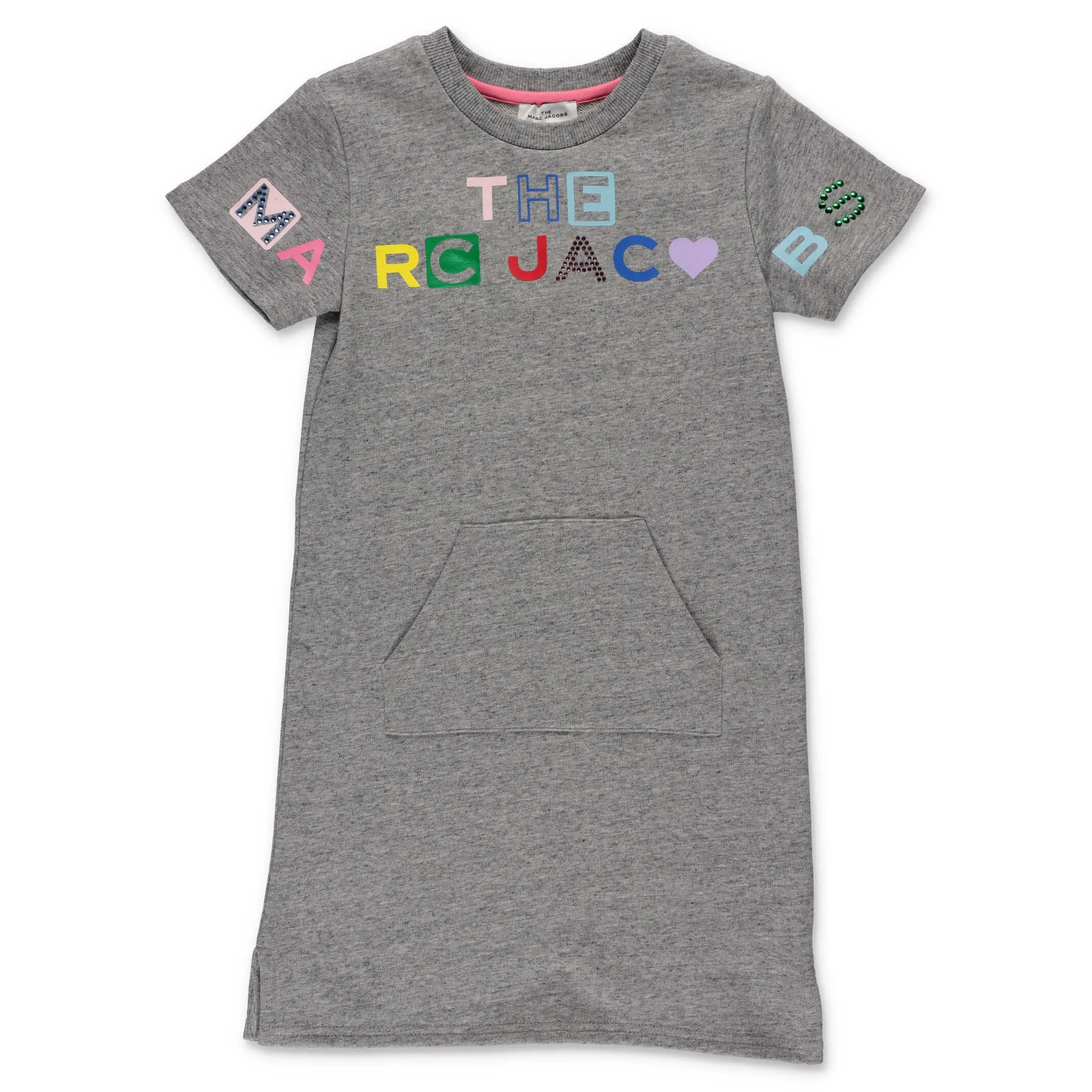 The Marc Jacobs Kids Embellished Logo Printed T-Shirt Dress