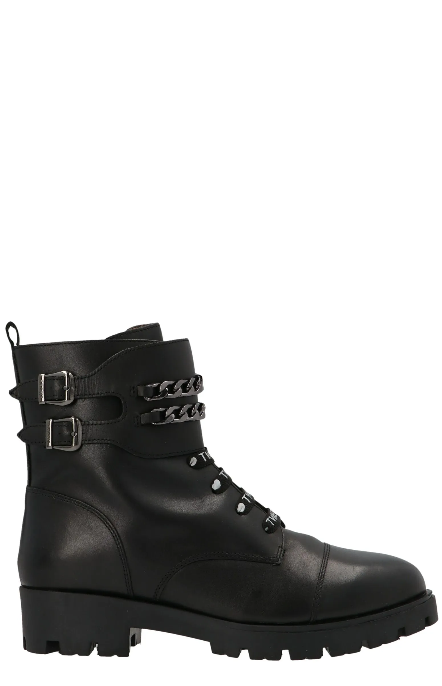 TWINSET Kids Chain Combat Boots
