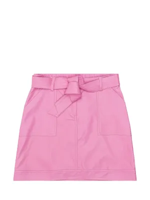 TWINSET Kids Logo Printed Belted Skirt