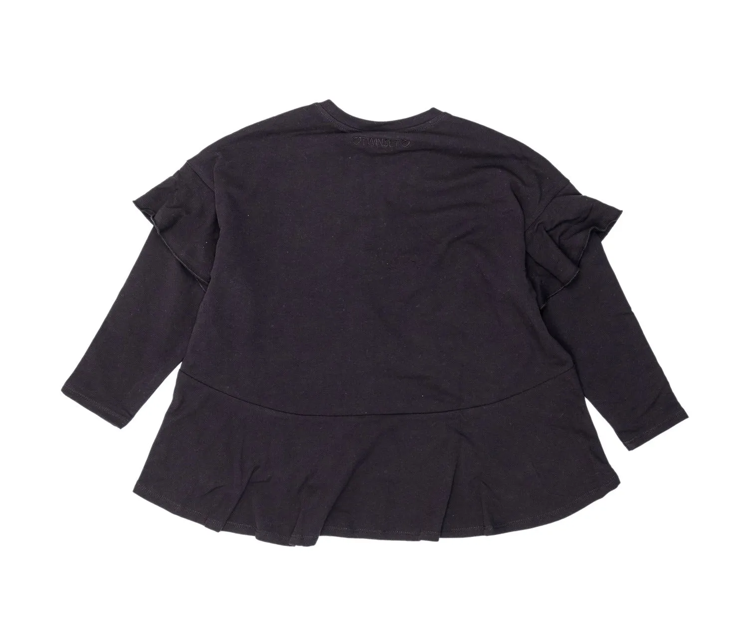 TWINSET Kids Necklace Detail Ruffled Sweatshirt