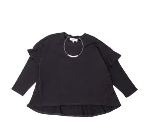 TWINSET Kids Necklace Detail Ruffled Sweatshirt