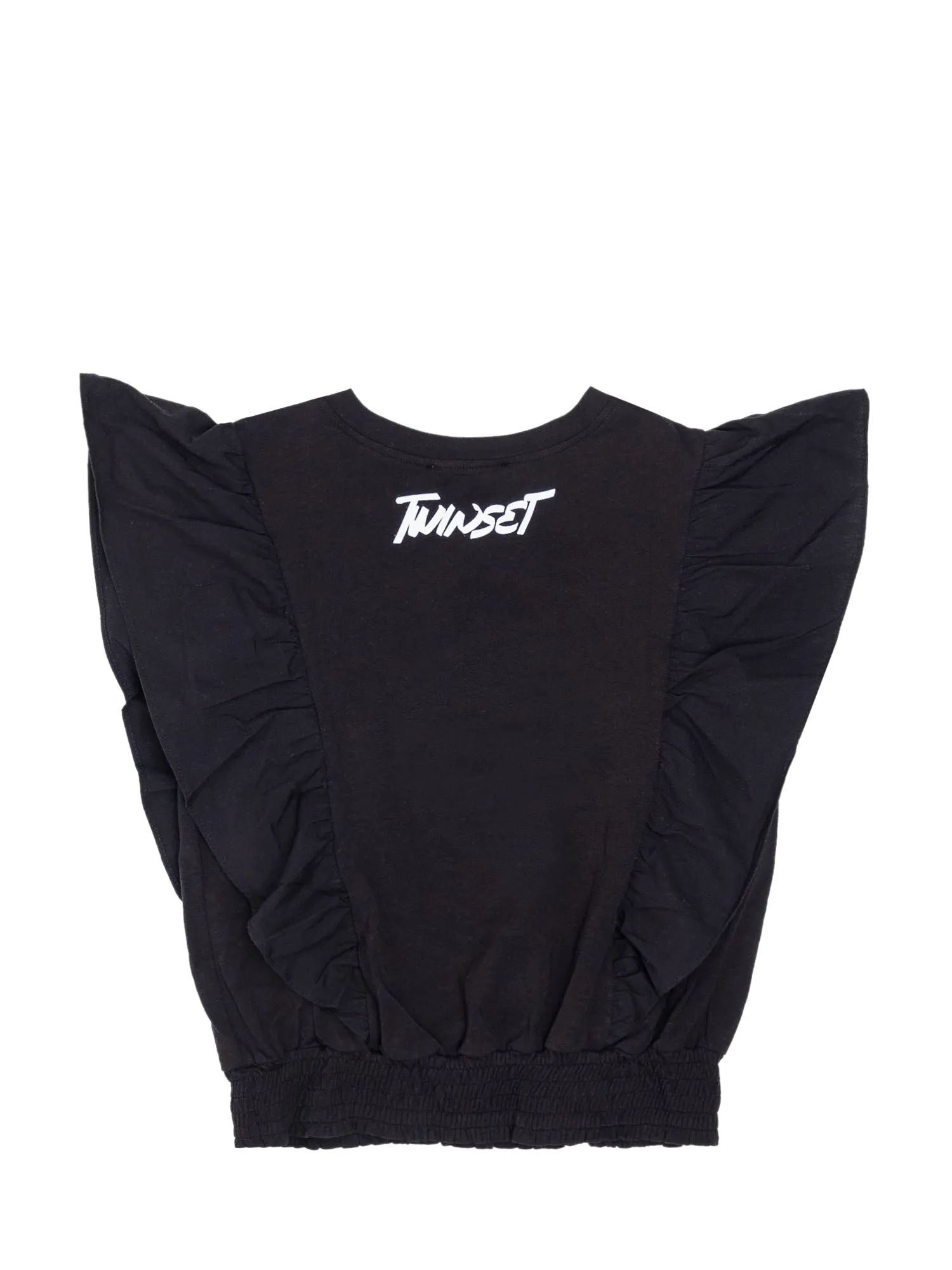 TWINSET Kids Ruffle Sleeve Top