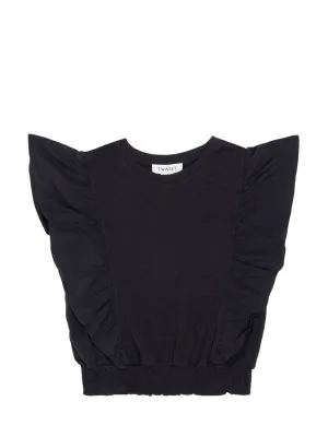 TWINSET Kids Ruffle Sleeve Top