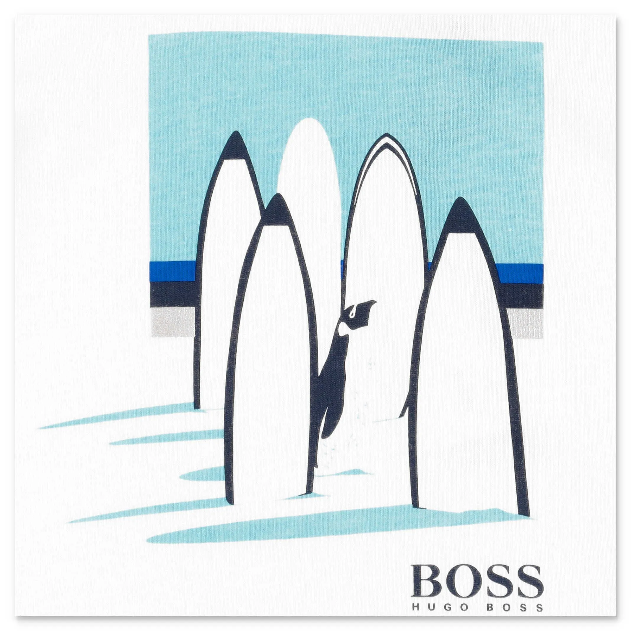 ug ss Kids Penguins Printed T-Shirt