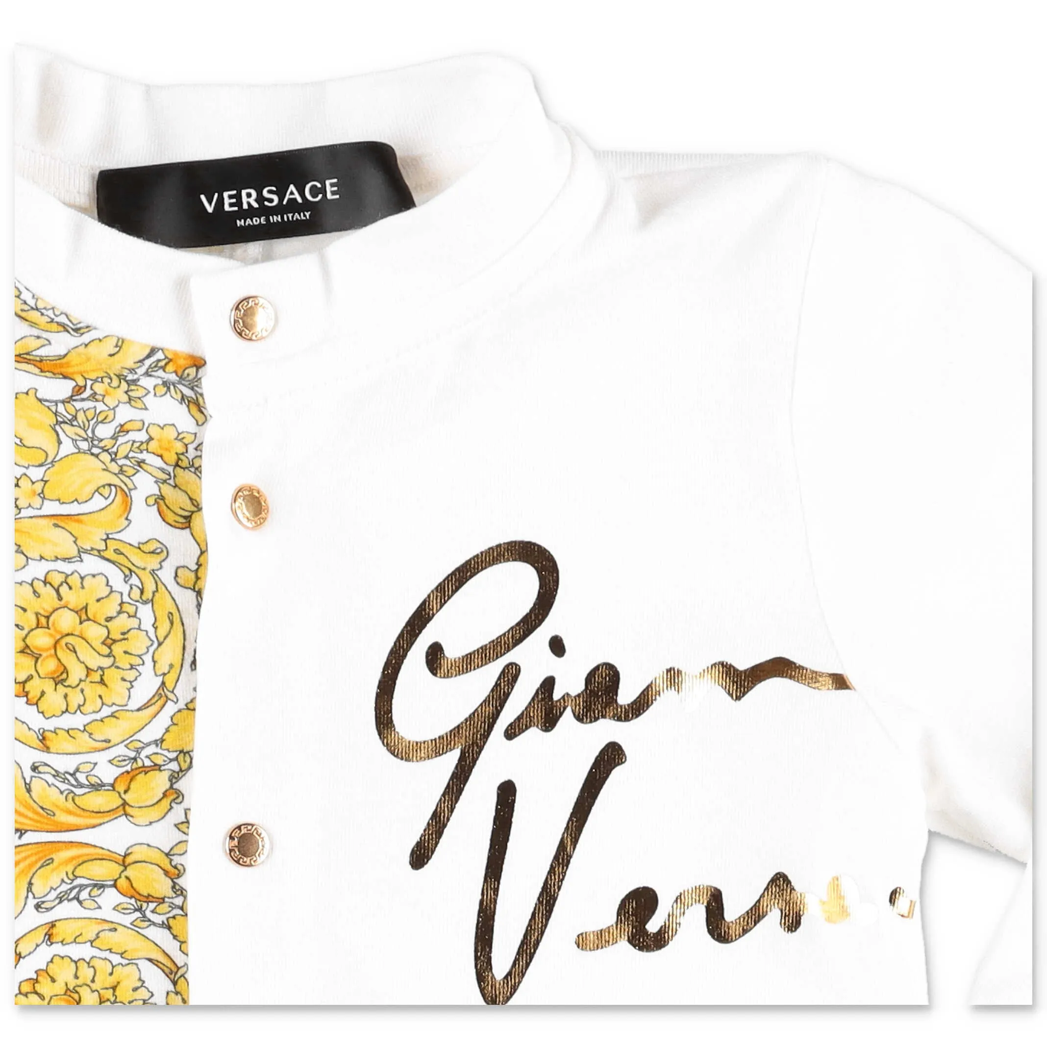 Versace Kids Barocco Printed Onesie