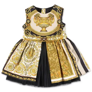 Versace Kids Barocco Printed Sleeveless Dress
