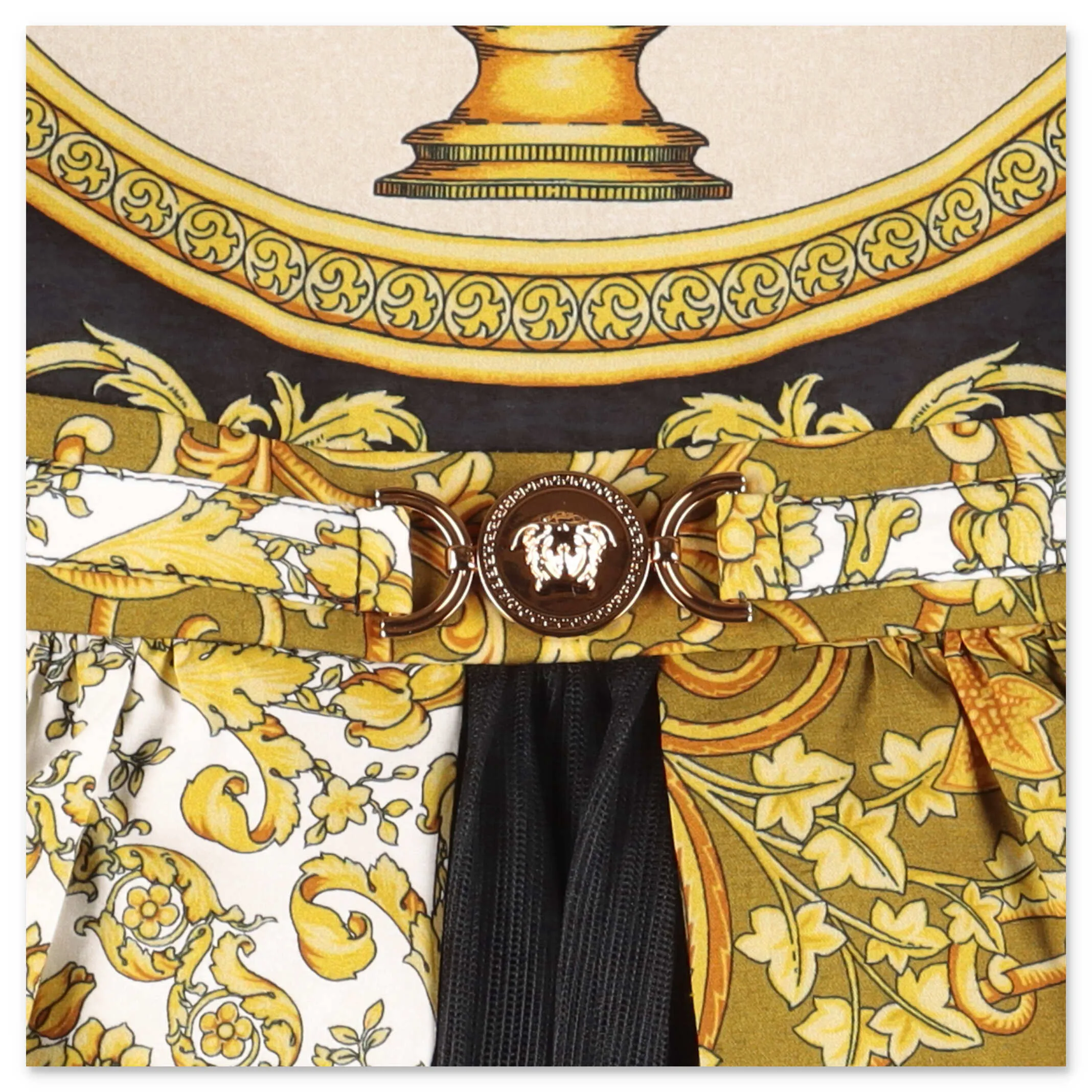 Versace Kids Barocco Printed Sleeveless Dress