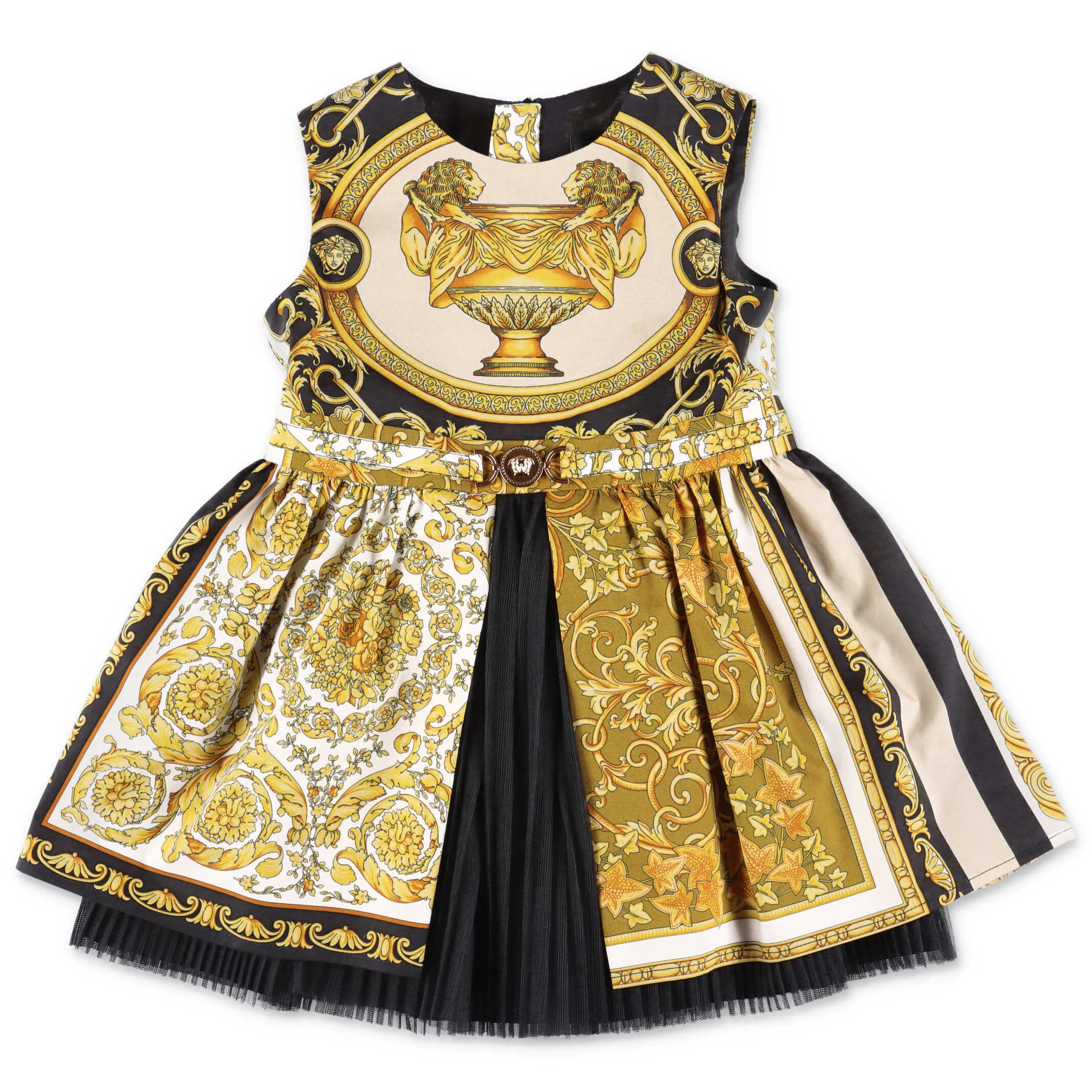 Versace Kids Barocco Printed Sleeveless Dress