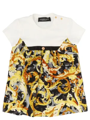 Versace Kids Barocco Printed T-Shirt Dress