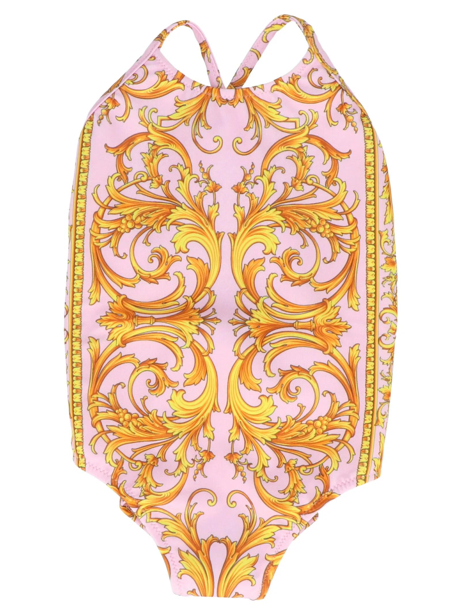 Versace Kids Baroque Patterned Swimsuit
