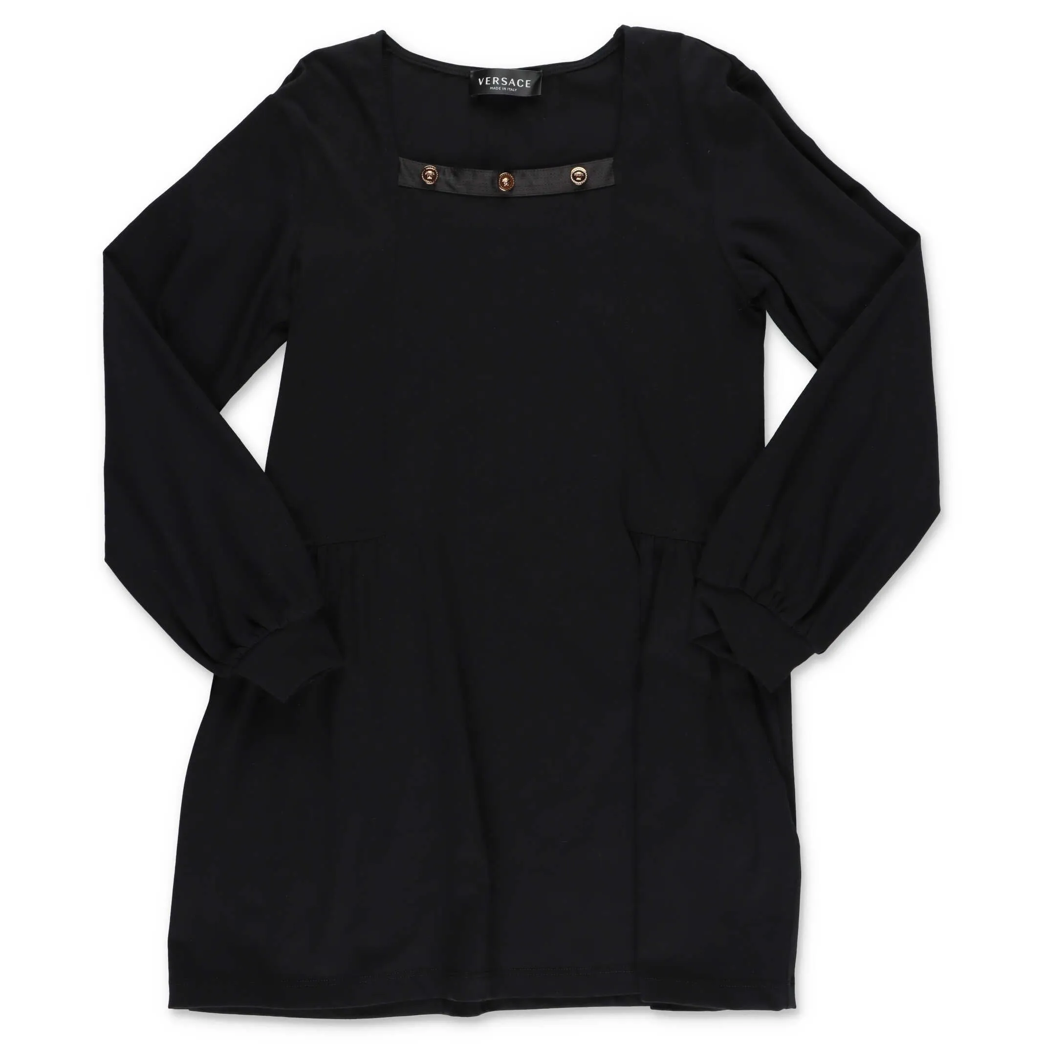 Versace Kids Buttons Embellished Dress