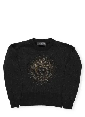 Versace Kids Embellished Medusa Sweatshirt