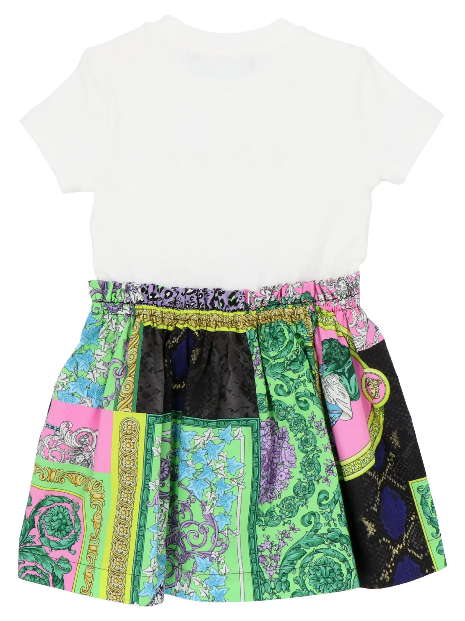 Versace Kids Graphic Patterned Dress