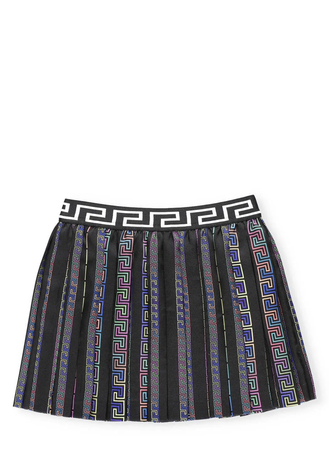 Versace Kids Greca Pleated Skirt