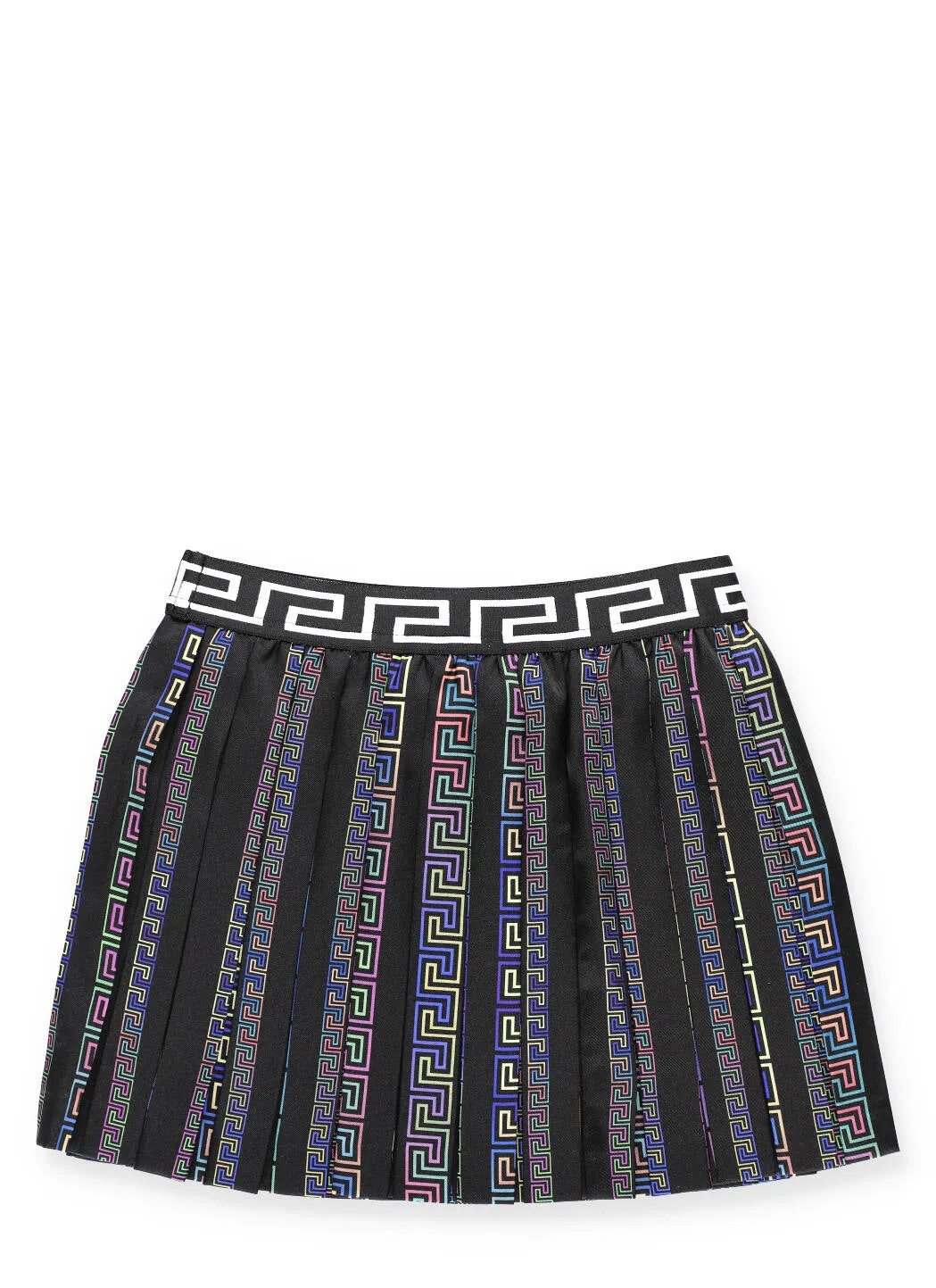 Versace Kids Greca Pleated Skirt