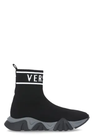 Versace Kids Logo Intarsia Sneakers