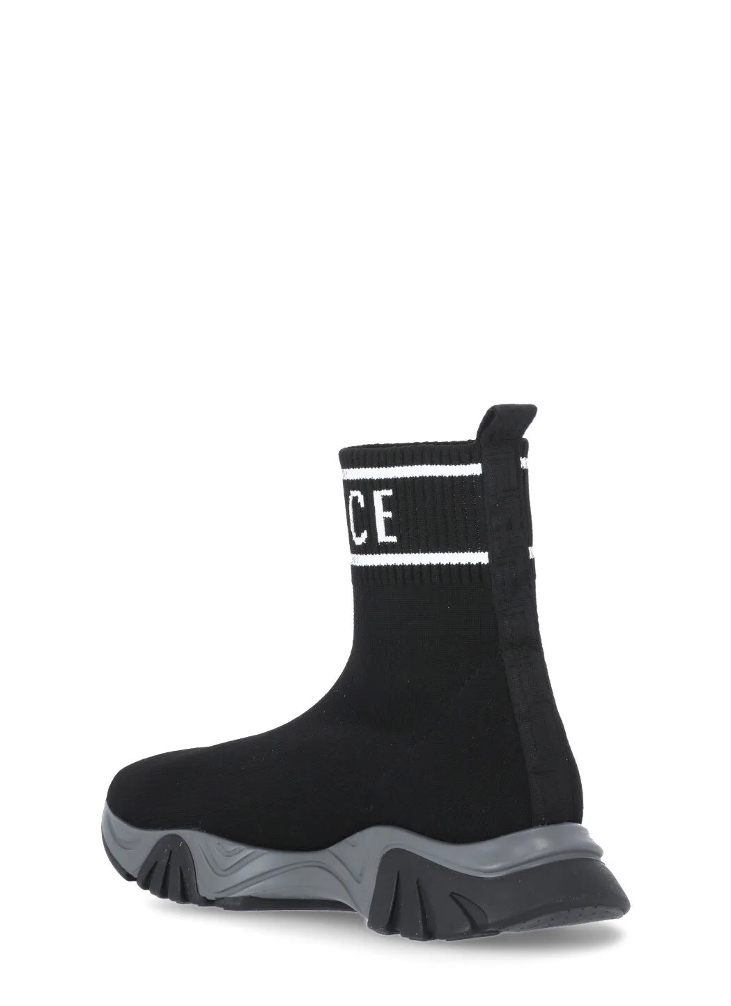 Versace Kids Logo Intarsia Sneakers