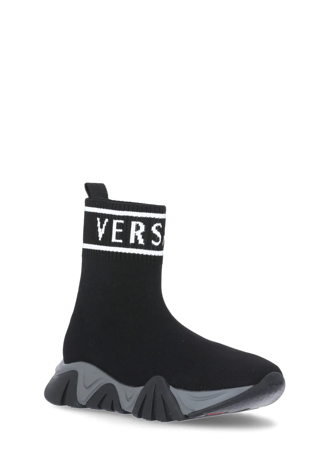 Versace Kids Logo Intarsia Sneakers