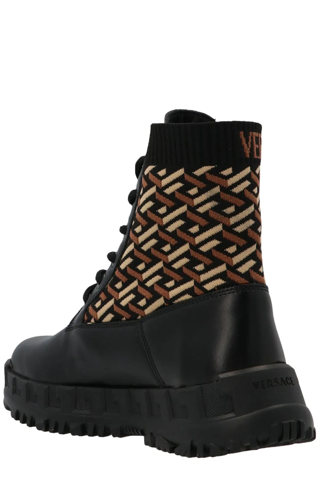 Versace Kids Logo Jacquard Boots