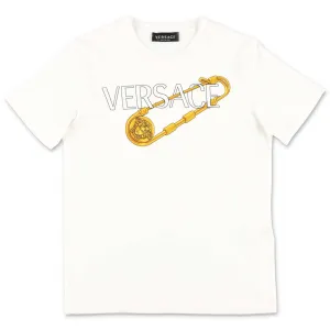 Versace Kids Logo Print Crewneck T-Shirt