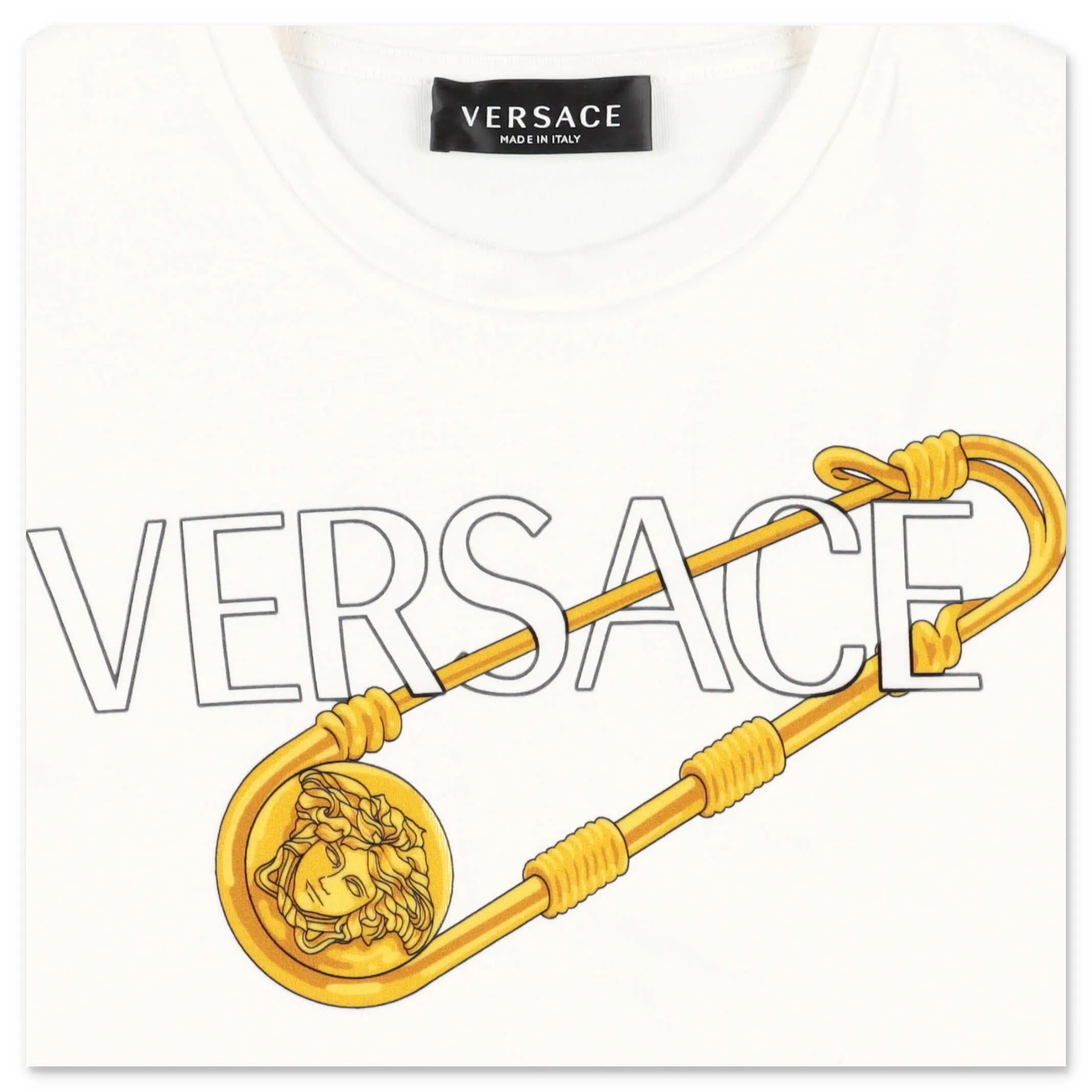 Versace Kids Logo Print Crewneck T-Shirt