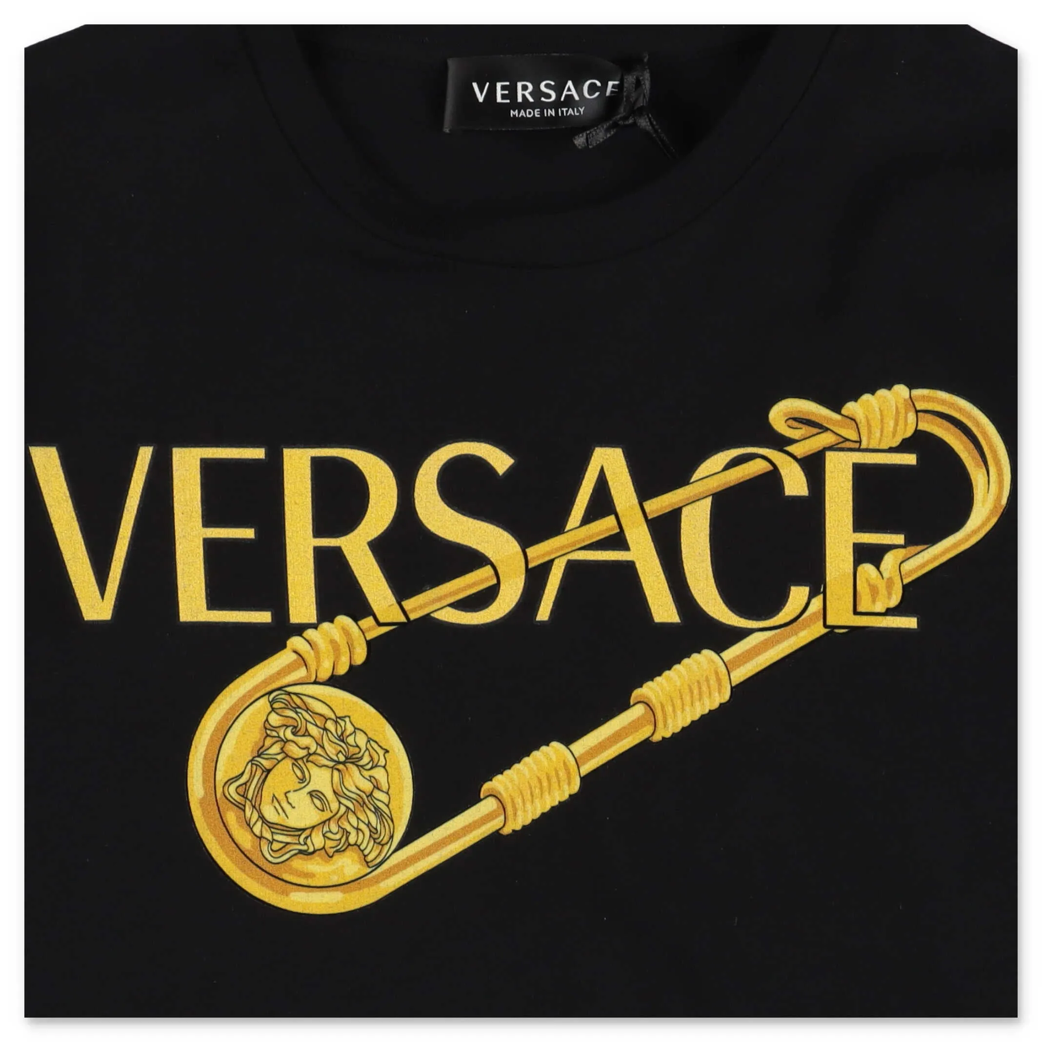 Versace Kids Logo Print Crewneck T-Shirt
