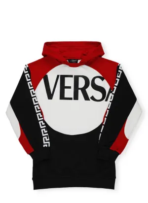 Versace Kids Logo Print Hoodie Dress