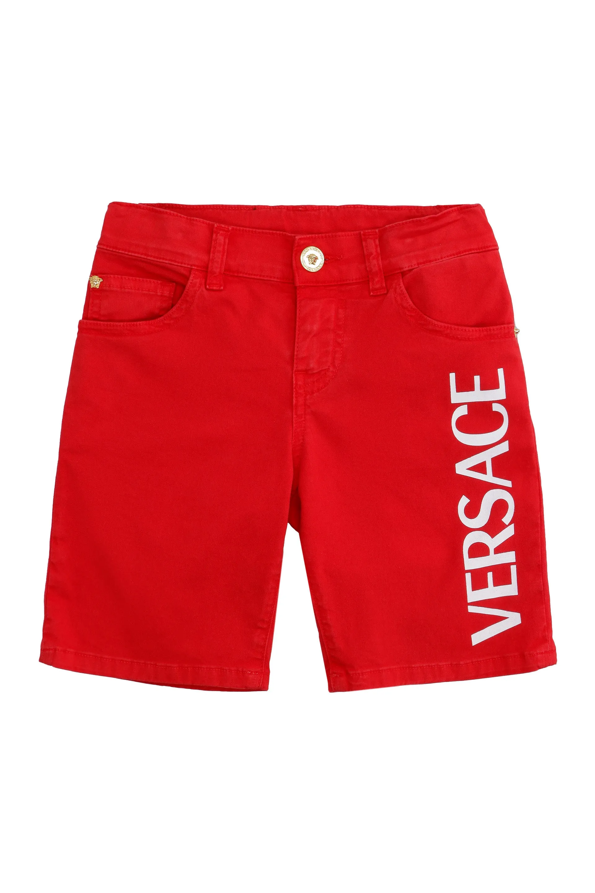 Versace Kids Logo Printed Shorts