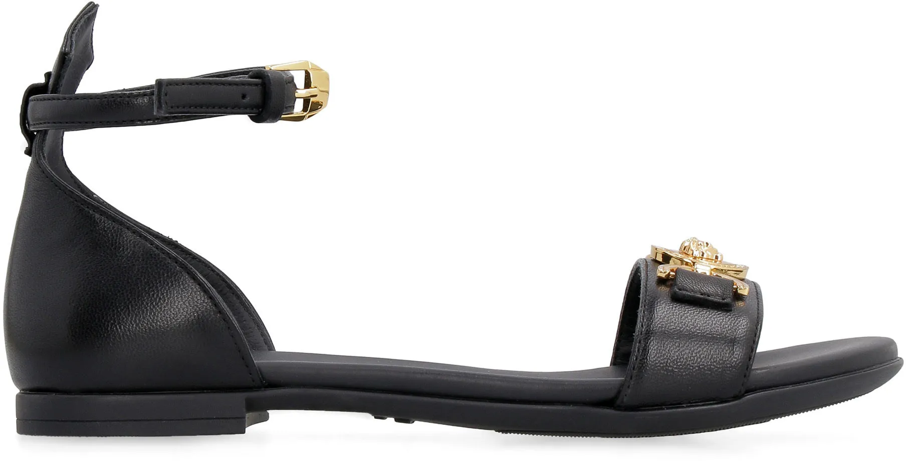 Versace Kids Medusa Plaque Detail Sandals